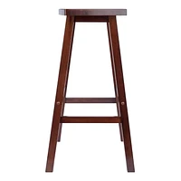 Winsome Katashi 29" Fan shape Bar Stool in Walnut Finish