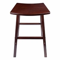 Winsome Katashi 29" Fan shape Bar Stool in Walnut Finish