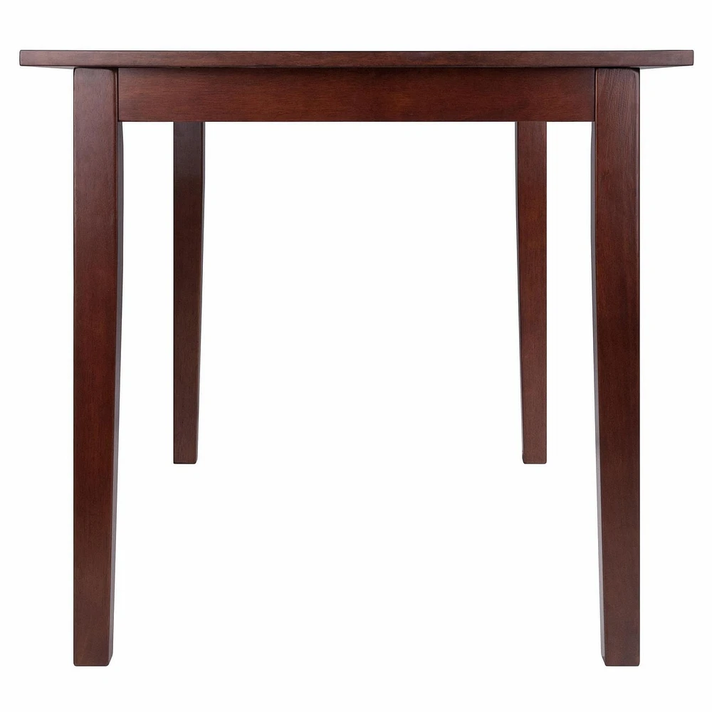 Winsome Perrone Drop Leaf Dining Table Walnut Finish