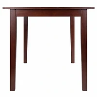 Winsome Perrone Drop Leaf Dining Table Walnut Finish