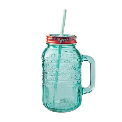 The Pioneer Woman Mason Jar 32OZ Teal