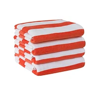 MAINSTAYS CABANA STRIPE BEACH TOWEL 4 PACK