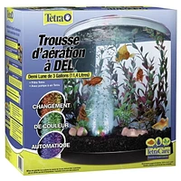 Tetra Bubbling Half Moon Aquarium LED Kit, 3 gal