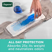 Sous-vêtement d’incontinence Depend Fresh Protection pour hommes, degré d’absorption maximal, gris 36 - 44 Unités
