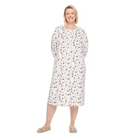 Iyla Plus Women's Long Sleeve Gown, Sizes 1X-4X