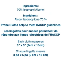 Lingettes pour sonde