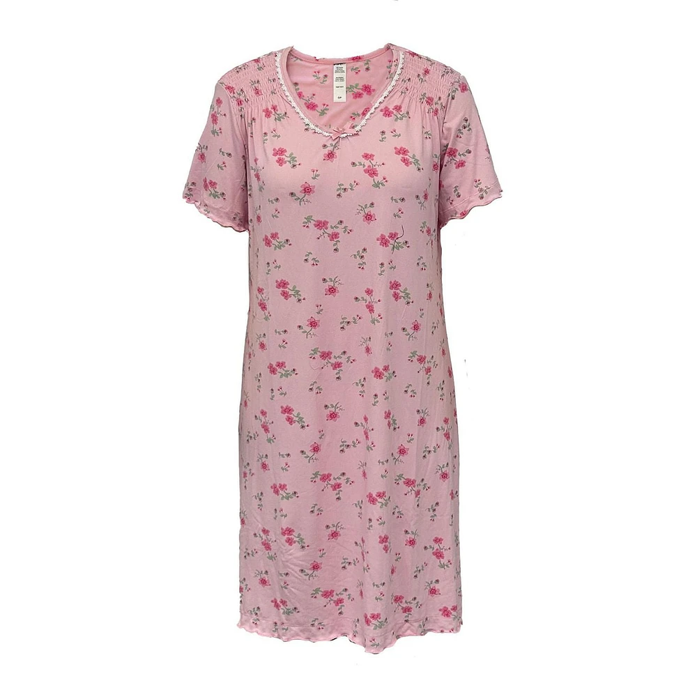 GOWN WITH SMOCKING