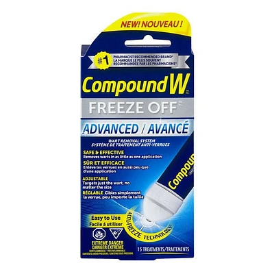 Compound W Freeze Off Advanced, 15 Treatments