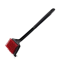 Dyna-Glo 18 Inch Flat Top Grill Brush with Nylon Bristles and Stainless Steel Scraper