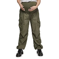 Paisley Sky Maternity OTB Parachute Cargo Pant
