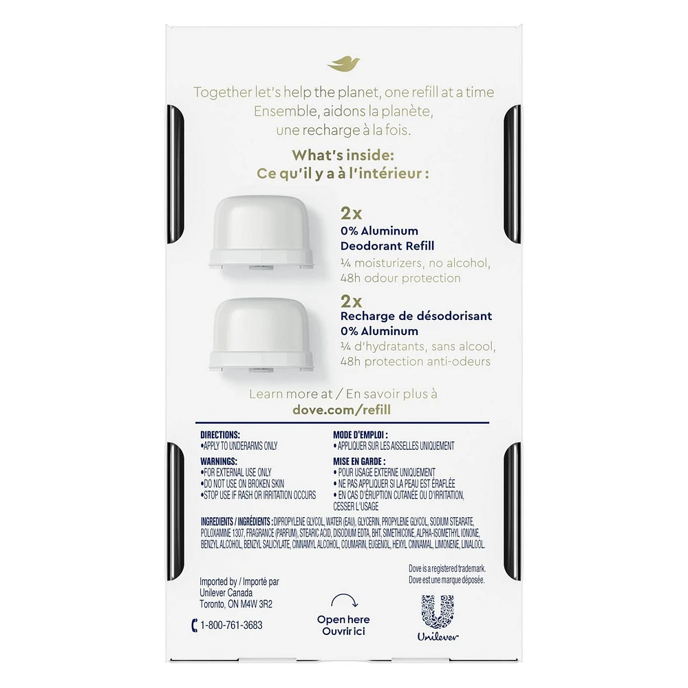 Recharges de Désodorisant Dove Aluminium 32g Recharges de Désodorisant