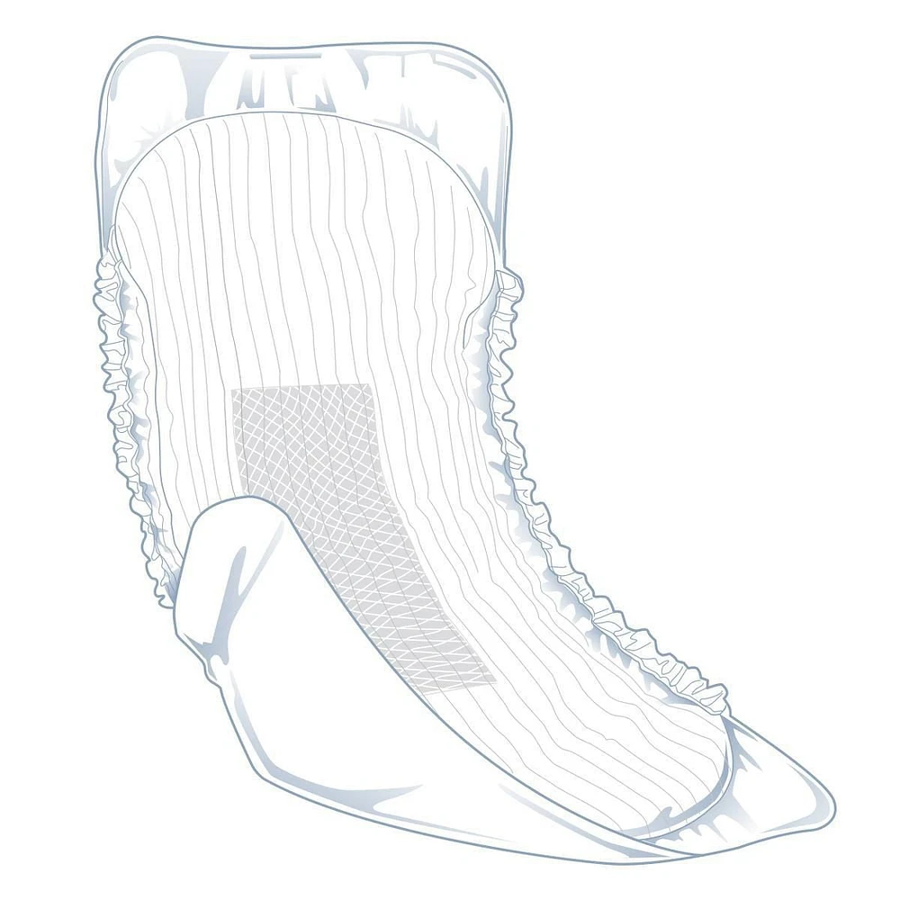 Protège-incontinence Fitright, absorption modérée, taille 13"x34", sac de 20
