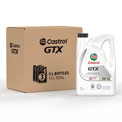 Castrol GTX Ultraclean 5W20 5L Case Pack