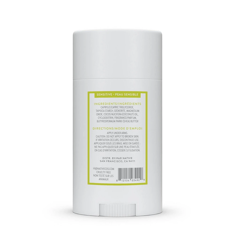 Native Sensitive Deodorant, Aloe & Green Tea, Aluminum Free