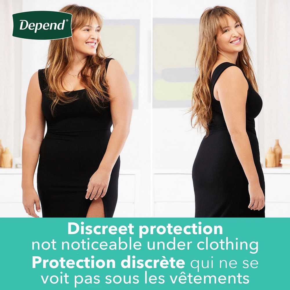 Depend Fresh Protection Adult Incontinence Underwear for Women (Formerly Depend Fit-Flex), Disposable, S-XXL, Blush, 26 - 32 Count