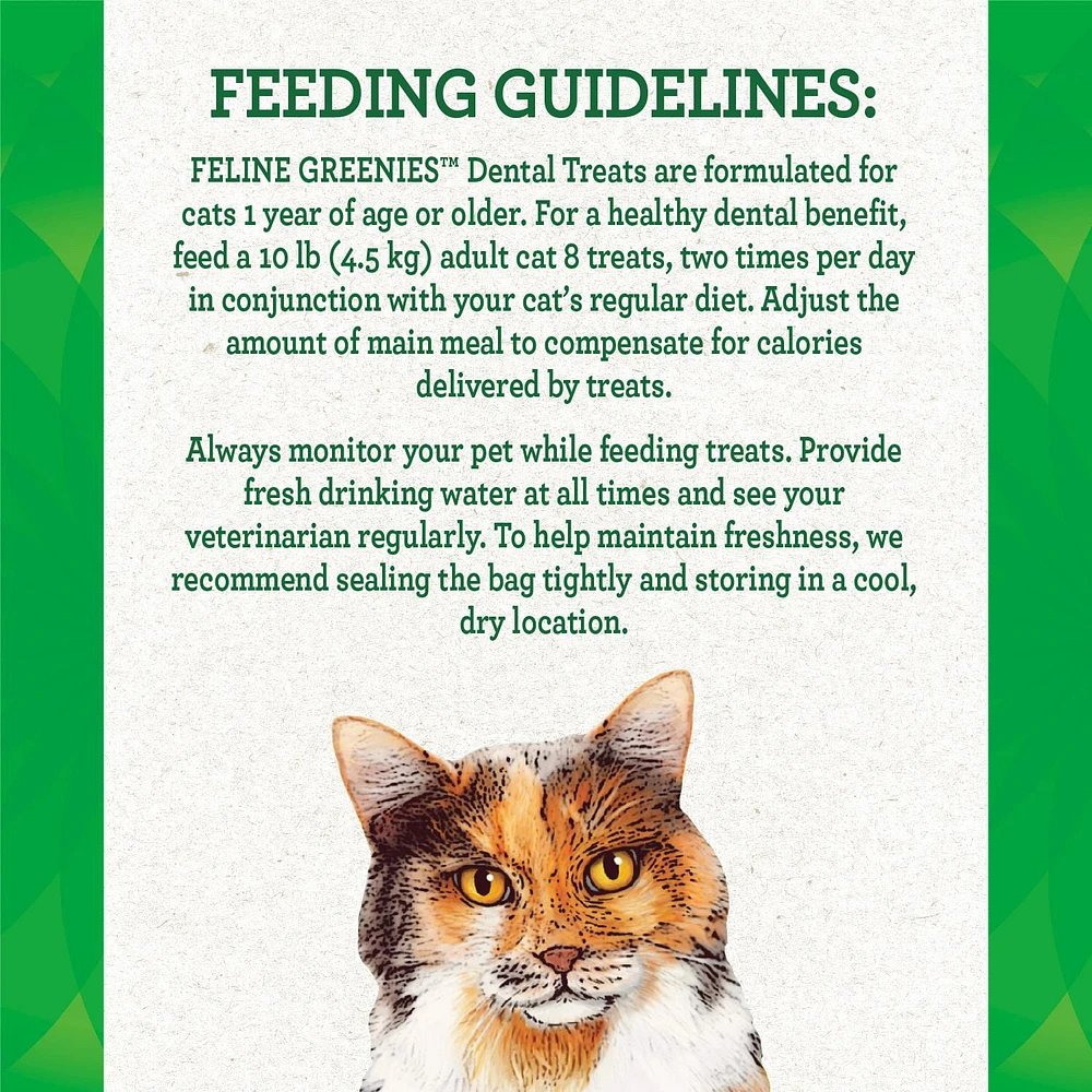 Feline Greenies Catnip Natural Dental Cat Treats, 130g