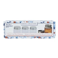 Perfect Solutions Mason Jar Shot Glasses (Set Of 4)