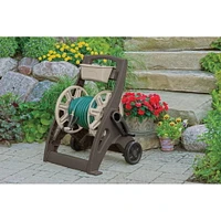 Suncast - 225 ft. Hosemobile Hose Reel Cart w/Bin - Mocha