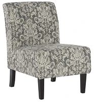 Avondale Grey Damask Accent Chair