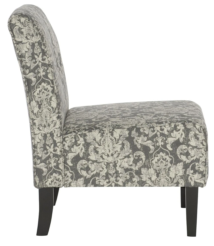 Avondale Grey Damask Accent Chair