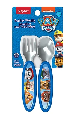 Playtex® Paw Patrol™ Fork & Spoon, No job is too big, no pup is too small!