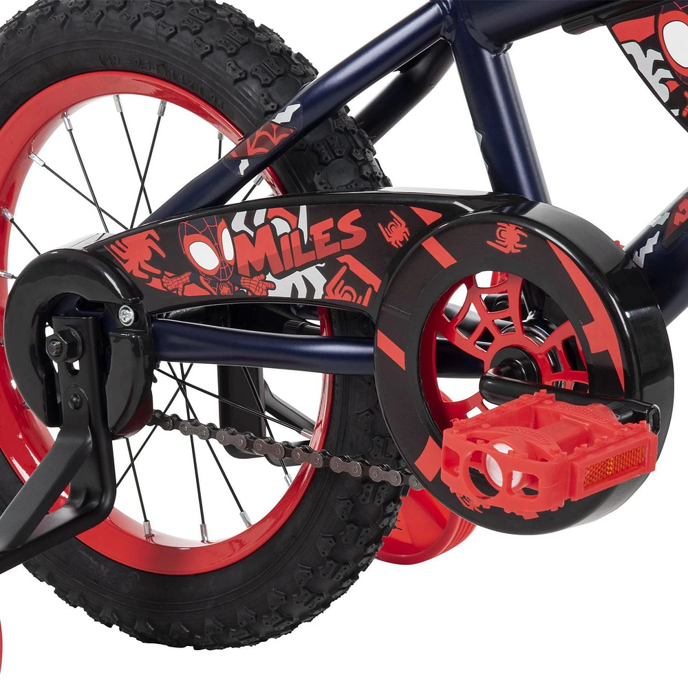 Marvel Spidey and His Amazing Friends Miles 14-inch Bike for Boys, Blue/Red, by Huffy, Ages 4-6