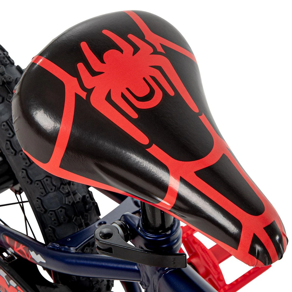 Marvel Spidey and His Amazing Friends Miles 14-inch Bike for Boys, Blue/Red, by Huffy, Ages 4-6