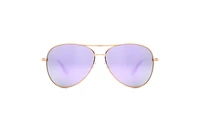 Time & Tru Ladies Rose Gold Polarized Aviator Sunglasses