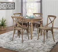 Hayes Light Natural Brown Round Table