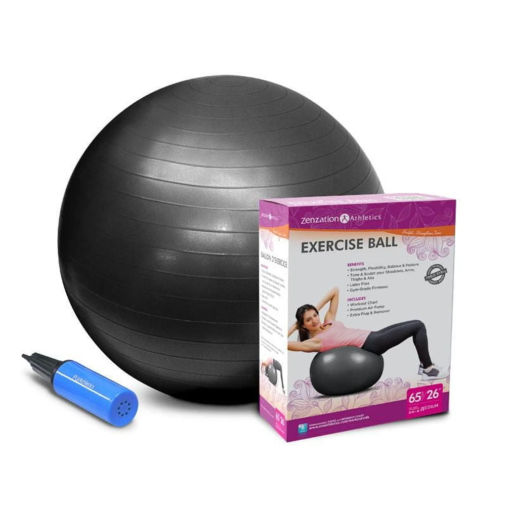 Zenzation Athletics Exercise Ball 65cm