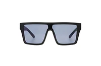 Ecko Unltd. Black and Silver Shield Sunglasses