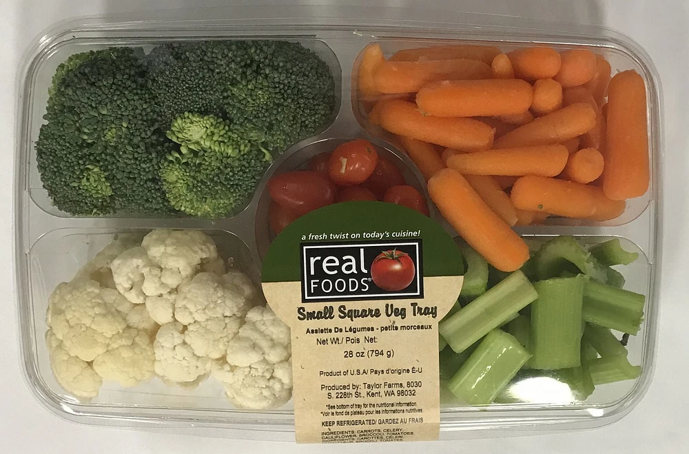 Mixed Vegetables Small Square Tray