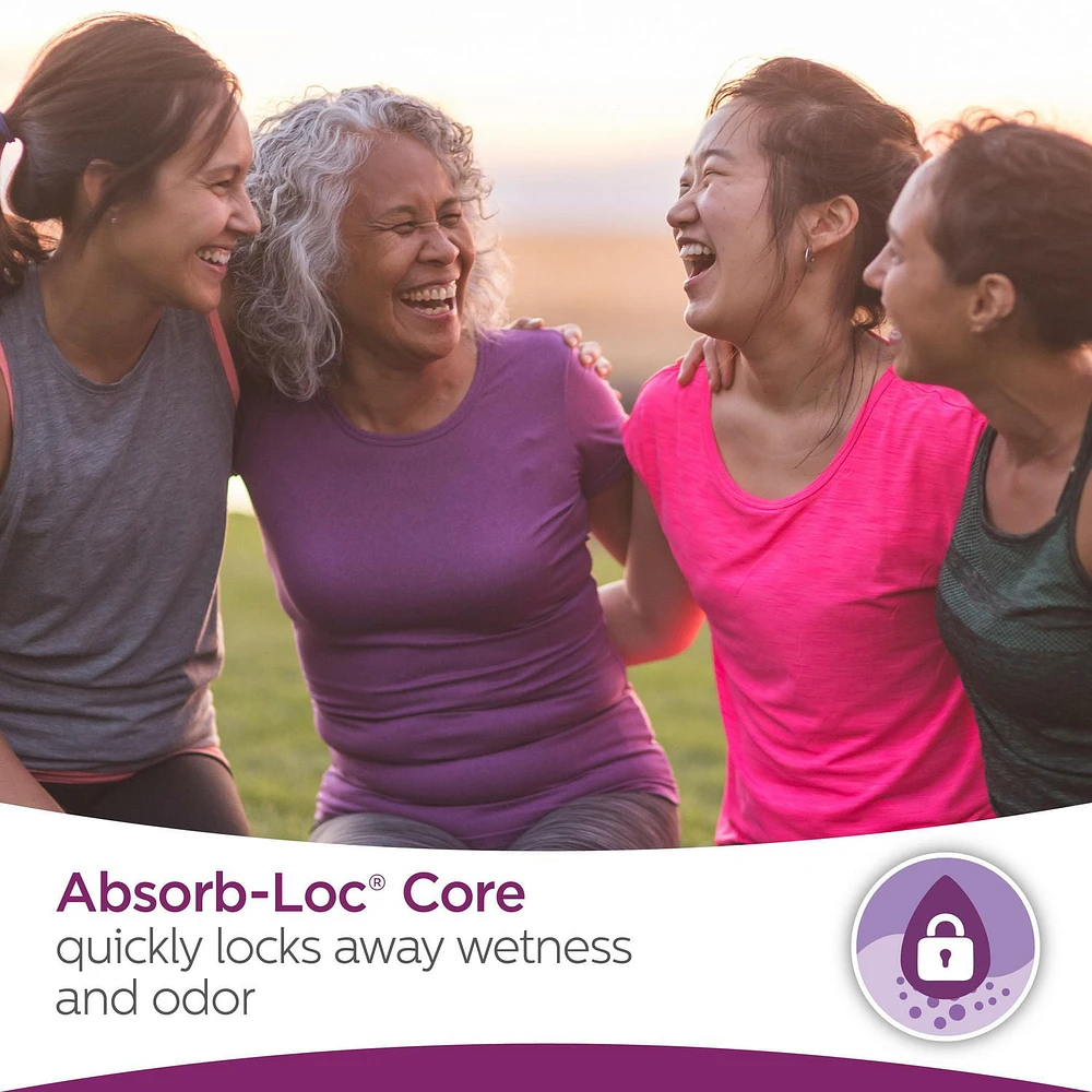 Microliners quotidiens Poise, protège-slips d'incontinence, absorption la plus légère
