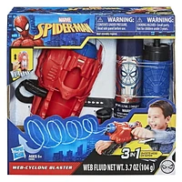 Marvel Spider-Man Web Cyclone Blaster Toy, Shoots Web Fluid Or Water