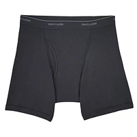 Fruit of the Loom Mens' Low Rise Boxer Briefs, 4-Pack