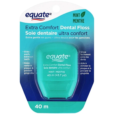 Soie dentaire à la menthe ultra confort Equate 40 m