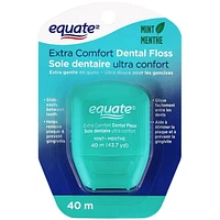 Soie dentaire à la menthe ultra confort Equate 40 m