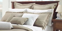 Maholi Bamboo Pattern 400 TC Cotton Duvet Cover Set