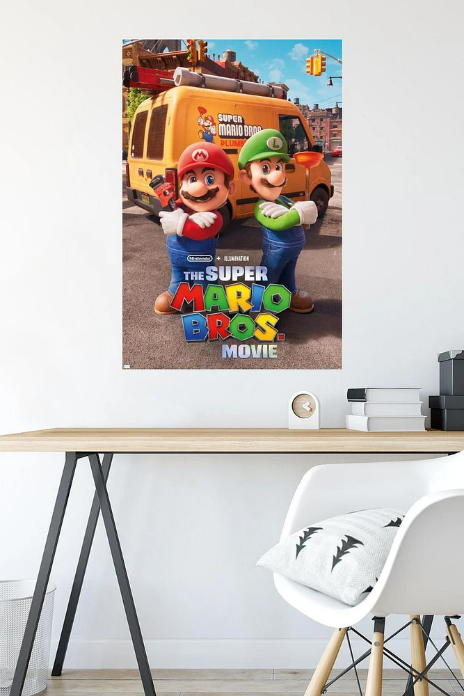 The Super Mario Bros. Movie - Brooklyn Key Art Wall Poster, 22.375" x 34"