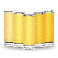 Gutermann 120 100% Polyester All Purpose Thread in Colour Gradient Pack of 5