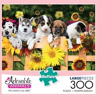 Buffalo Games Adorable Animals The Gangs All Here 300 Piece Jigsaw Puzzle