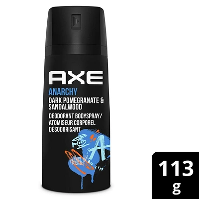 AXE Deodorant Body Spray Anarchy Male antibacterial odour protection 113 GR, 113 g Deodorant Body Spray