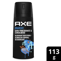 AXE Deodorant Body Spray Anarchy Male antibacterial odour protection 113 GR, 113 g Deodorant Body Spray