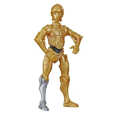 Star Wars Galaxy of Adventures C-3PO Toy 5-inch Scale Action Figure with Fun Droid Demolition Feature