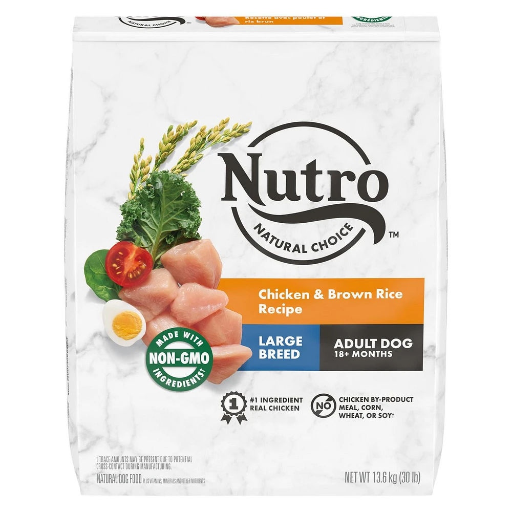Nourriture sèche pour chiens adultes Nutro Natural Choice Recette avec poulet et riz brun 9,07 - 13,6 kg