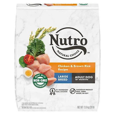 Nourriture sèche pour chiens adultes Nutro Natural Choice Recette avec poulet et riz brun 9,07 - 13,6 kg