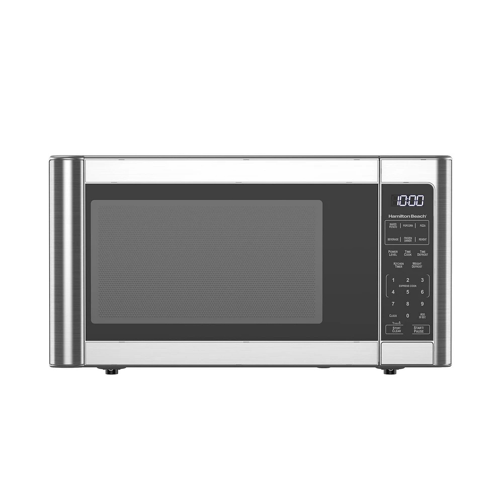 Hamilton Beach 1.1 cu.ft. Stainless Steel Microwave, 10 power levels, 1.1 cu.ft Stainless Microwave