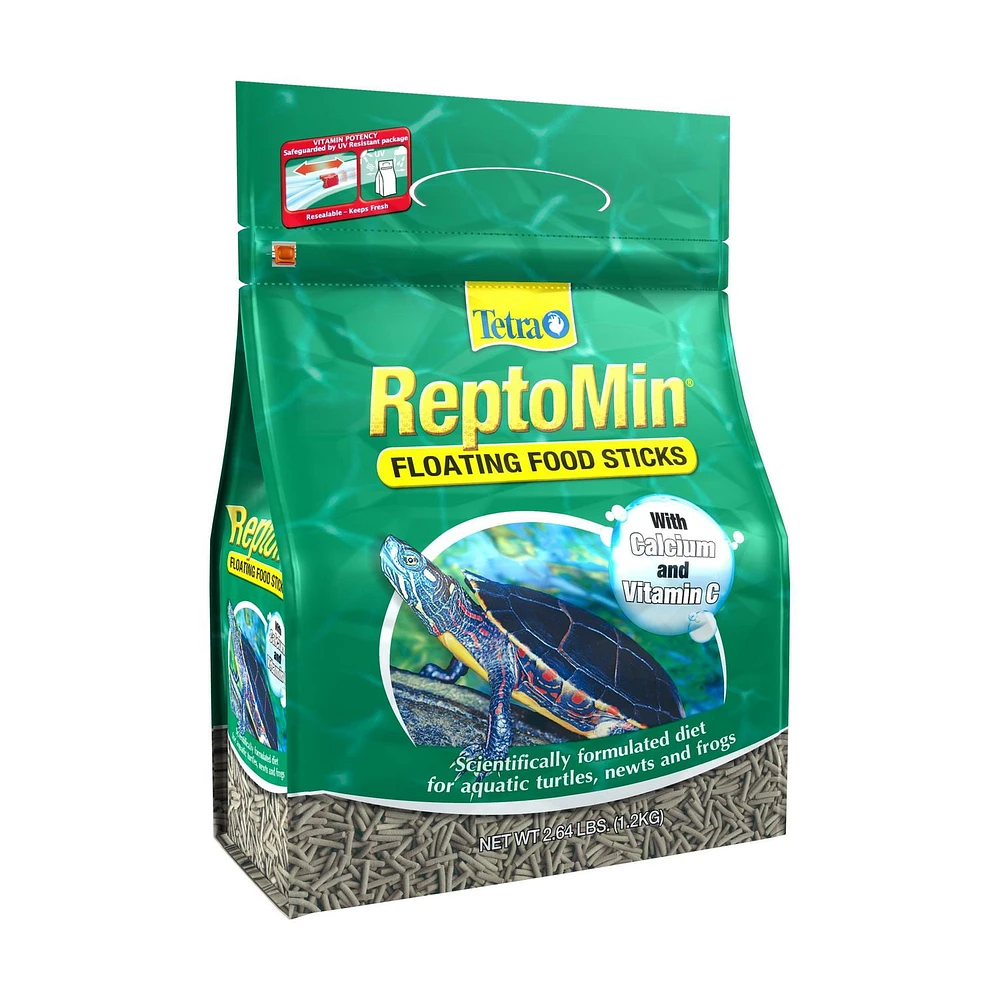 ReptoMin Floating Food Sticks For Aquatic Turtles, Newts & Frogs