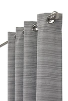 Stockton 100% Total Blackout Grommet Curtain Panel Pair by Thermaplus 52" x 95" in Grey