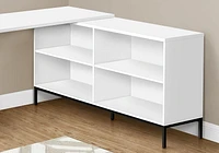 Monarch Specialties Computer Desk - 60"L / White L-Shaped Corner